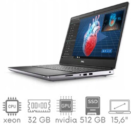Stacja Graficzno-Robocza Dell Precision 7550 XEON W-10855M 32GB