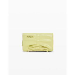 Mała portmonetka z błyszczącą kokardą