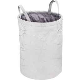 WENKO Kosz na pranie Samira szary, aksamitna poszewka