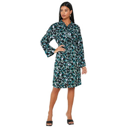 Sukienka damska Vero Moda Rie Ls zielona koszulowa-XS