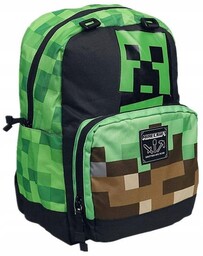 Plecak szkolny wycieczkowy wielokomorowy pixele Minecraft A4