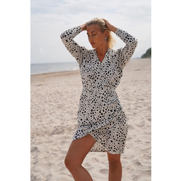 Pakamera CS - Premium Elegancka kremowa sukienka