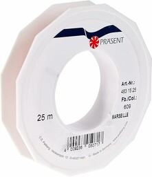 Präsent - MARSEILLE taśma organza - czerwona -