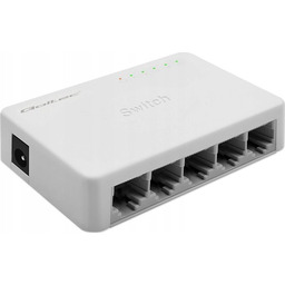Switch niezarządzalny Qoltec przełącznik sieciowy 5 x port