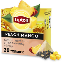 Herbata Lipton czarna z brzoskwinią i mango 20