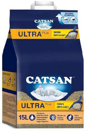 CATSAN Żwirek Ultra 15l-zbrylający żwirek dla kota