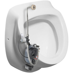 DYNASTY pisuar ze spłuczką automatyczną 6V DC, zasilanie