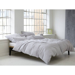 Elegante Pościel lniana Leinen Light Grey