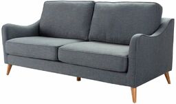 Sofa Venuste denim blue/brown 3-os., 193 x 90