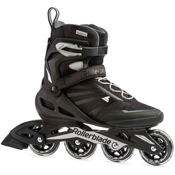Rollerblade ZETRABLADE, męskie łyżworolki, odpowiednie dla początkujących, czarne/srebrne,