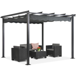 Pergola tarasowa wolnostojąca Teneryfa 3 x 3m szara