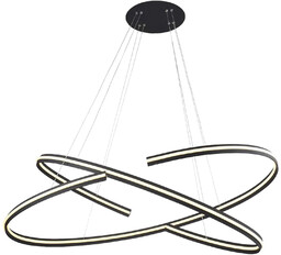 Lampa wisząca RING Alessia DIMM czarna AZ3355 -
