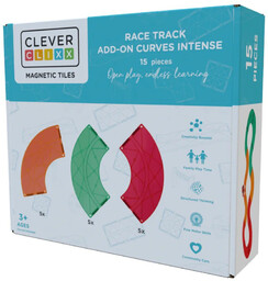 Cleverclixx - Klocki magnetyczne Race Track Add-on Curves