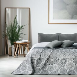 DecoKing Narzuta na łóżko Alhambra szary, 220 x