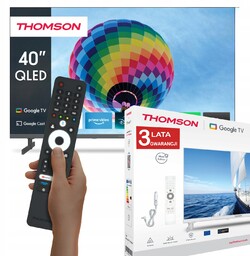 Telewizor Bezramkowy 40" Qled Full Hd Asystent Google