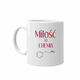 Miłość to chemia - kubek z nadrukiem