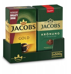 Zestaw kawa mielona Jacobs Gold i Jacobs Kronung