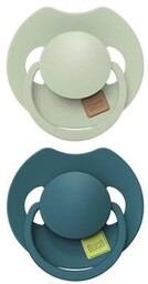 LOVI Smoczek dynamiczny silikonowy 18m+ Prime Pistachio/Green, 2szt.