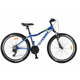 Rower STORM RACER 26 2VBR niebieski/biały/żółty 17