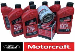Filtr + olej silnikowy Motorcraft 5W20 SYNTHETIC BLEND
