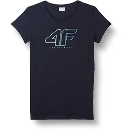 4F H4Z20-TSD022-31S Koszulka Damski, Granatowy