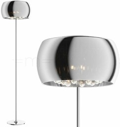 Zumaline Podłogowa lampa glamour CRYSTAL F0076-04A-F4FZ szklana kryształki