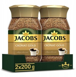 Kawa rozpuszczalna Jacobs Cronat Gold zestaw 2x 200g