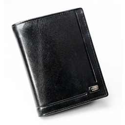 Portfel męski skórzany RFID Rovicky czarny