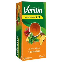 Verdin Fix z cytrusami, 20 saszetek