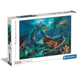 CLEMENTONI 3000 el. HQ The Underwater Battle [PUZZLE]