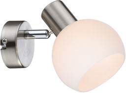 Candellux MAURO 91-61584 kinkiet lampa ścienna satyna klosz