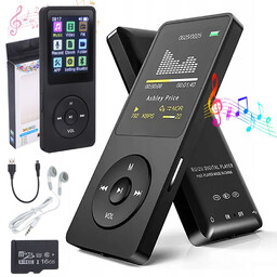 Odtwarzacz Mp3 16gb Dyktafon Dyktafon Krokomierz Z Redukcją