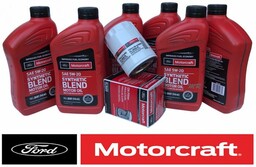 Filtr + olej silnikowy Motorcraft 5W20 SYNTHETIC BLEND