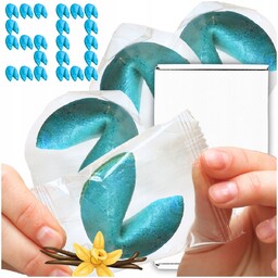 Ciasteczka z Wróżbą Podziękowania Niebieski ŚLUB URODZINY