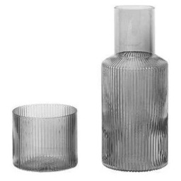 ferm LIVING - Ripple Small Carafe Set Smoked