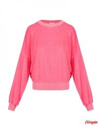 DEHA Bluza welurowa damska Deha MOVE AURORA PINK