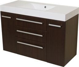 Szafka łazienkowa wenge mat 120cm FOKUS z umywalką