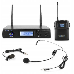 Mikrofon nagłowny Bodypack Uhf stacja Vonyx