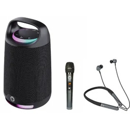 Manta SPK330B OTUS 120W Bluetooth Mikrofon Karaoke Czarny