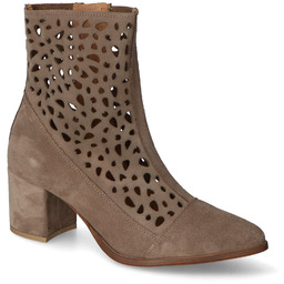 Botki Nicole 2995/032 Cappuccino zamsz