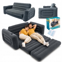 Sofa dmuchana Intex rozkładana 2w1 łóżko queen 2