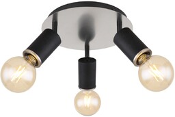 Globo Kierunkowy plafon Joseba 54032-3B reflektorki czarne
