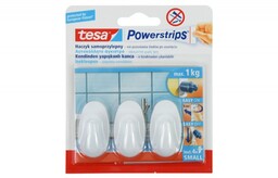 Haczyk samoprzylepny Tesa Powerstrips, nośność do 1 kg,
