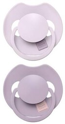 LOVI Smoczek dynamiczny silikonowy 18m+ Prime Lilac/Violet, 2szt.