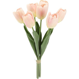 Realistyczny tulipan, 7 kwiatów, 35 cm, dekoracja wiosenna,