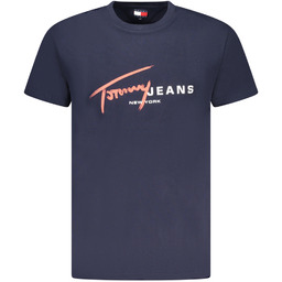 TOMMY HILFIGER MĘSKA KOSZULKA Z KRÓTKIM RĘKAWEM NIEBIESKA