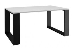 Stolik kawowy, ława, loft, Modern, 90x58x50 cm, biały,