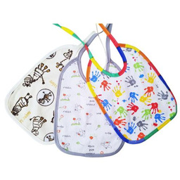 Libra-Babies Śliniak bawełniany z ceratką wiązany, 3szt.