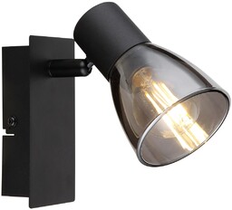 Globo Lampa ścienna Claude 54307-1 z włącznikiem czarna