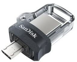 SanDisk Pendrive ULTRA SDDD3-128G-G46 (128GB; microUSB, USB 3.0;